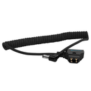 Kondor Blue D-Tap to DC Right Angle Coiled Cable (5.5 x 2.5mm) (Canon C70/Atomos)-Black