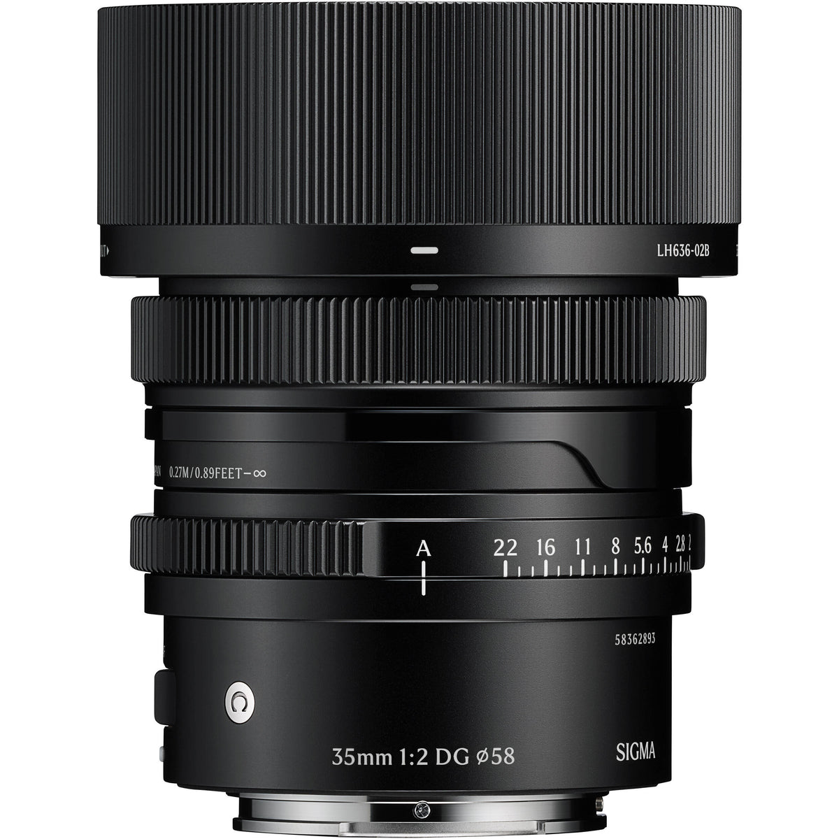 Sigma 35 mm f / 2 dg contemporain Objectif (Sony E, Noir)