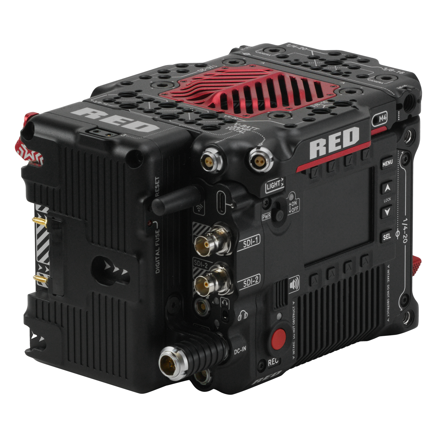 RED DIGITAL CINEMA V-RAPTOR Tactical Top Plate w/ Battery Adapter Plus (Gold Mount)