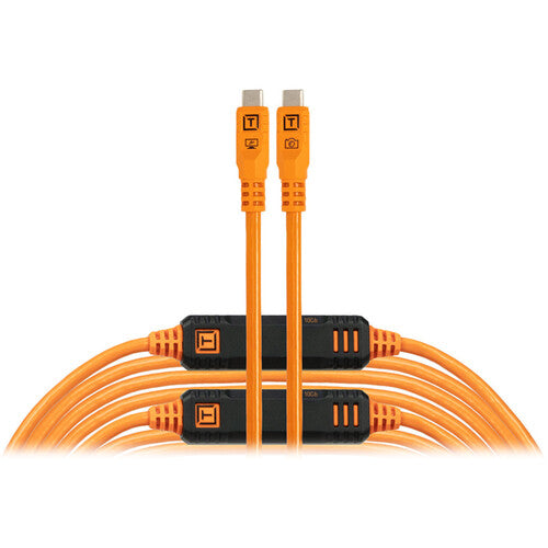 Tether Tools Câble USB-C TetherPro Optima (31', orange haute visibilité)