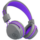JLAB Jbuddies Studio Wireless On-Ear Kids Headphones (gris et violet)