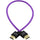 Kondor Blue Gerald Undone MK2 Câble tressé droit Full HDMI (Violet) (18")