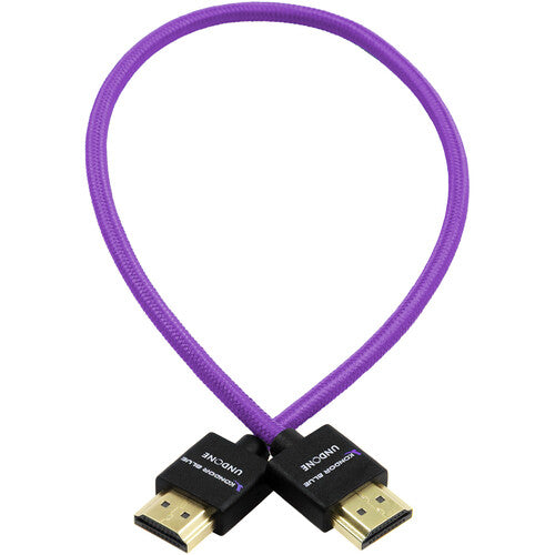 Kondor Blue Gerald Undone MK2 Full HDMI Straight Braided Cable (Purple)(18")