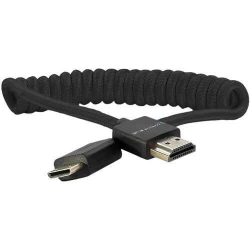 Kondor Blue Coiled Mini HDMI to Full HDMI (12-24") - Black