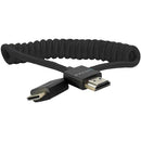 Kondor Blue Coiled Mini HDMI to Full HDMI (12-24") - Black