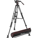 Manfrotto.  MVH608AH HEAD + MVTTWINMA TRIPOD + PADDED BAG