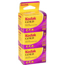 Kodak Gold 200 Color Negative Film (35mm Roll Film, 36 Exposures) - 3 Pack