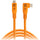 Tether Tools TetherPro Optima USB-C Cable (6', High-Visibility Orange, Right-Angle)