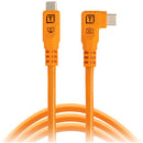 Tether Tools TetherPro Optima Câble USB-C (6', orange haute visibilité, angle droit)