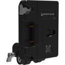 Kondor Blue Pro Gold Mount Battery Plate with Swiveling Rod Block (Raven Black)