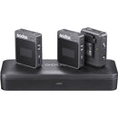 Système de microphone sans fil Godox MoveLink II M2 compact à 2 personnes pour les caméras et smartphones avec 3,5 mm (2,4 GHz, Noir)