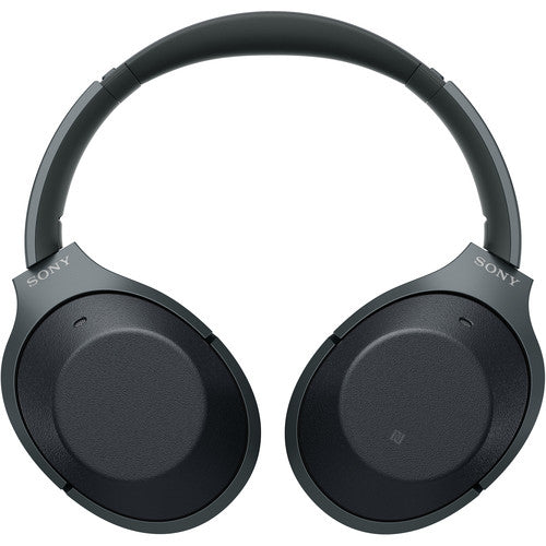 Sony WH-1000XM2 - Headphones with mic - full size - Bluetooth - wireless, wired - NFC - active noise cancelling - black