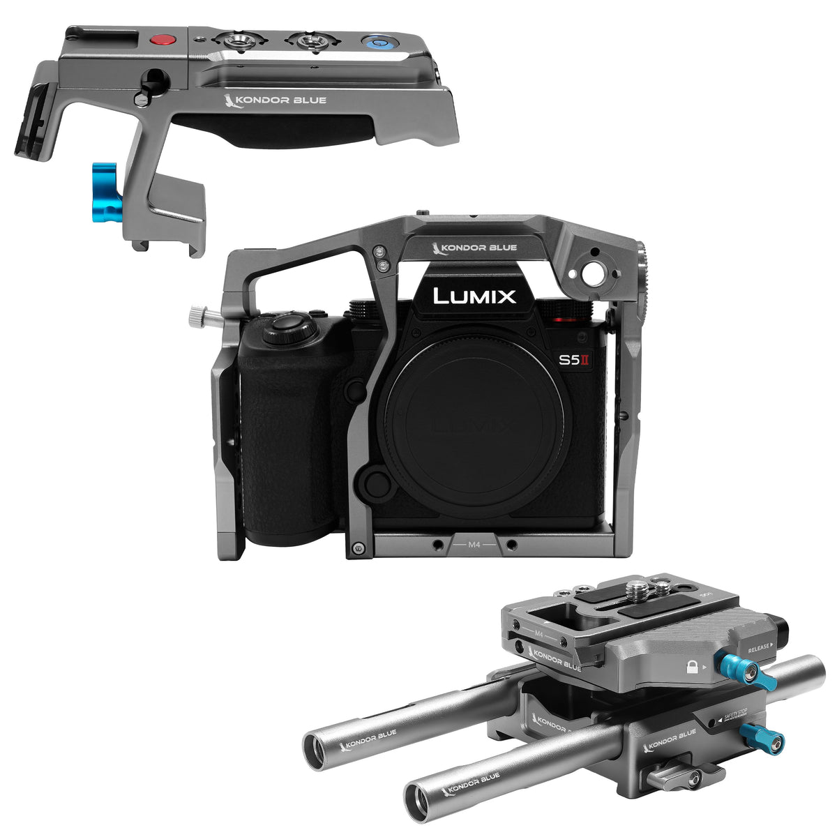Kondor Blue Panasonic LUMIX S5II/X Base Rig MKII (Gris sidéral)