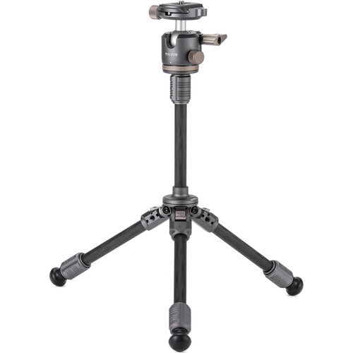 Tilta BT03E en fibre de carbone pour table trépied avec tête de balle et colonne centrale extensible (gris spatial)