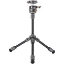Tilta BT03E en fibre de carbone pour table trépied avec tête de balle et colonne centrale extensible (gris spatial)
