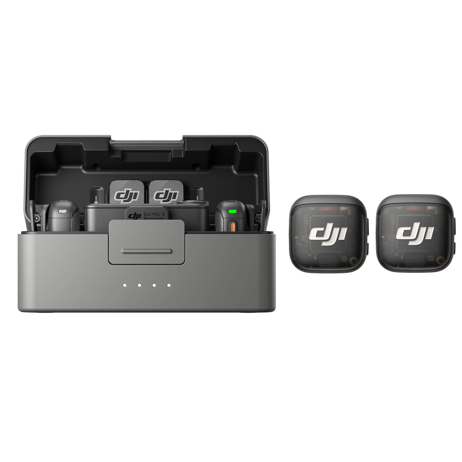 DJI Mic 3 Système de microphone/enregistreur sans fil compact pour 2 personnes pour caméra & Smartphone