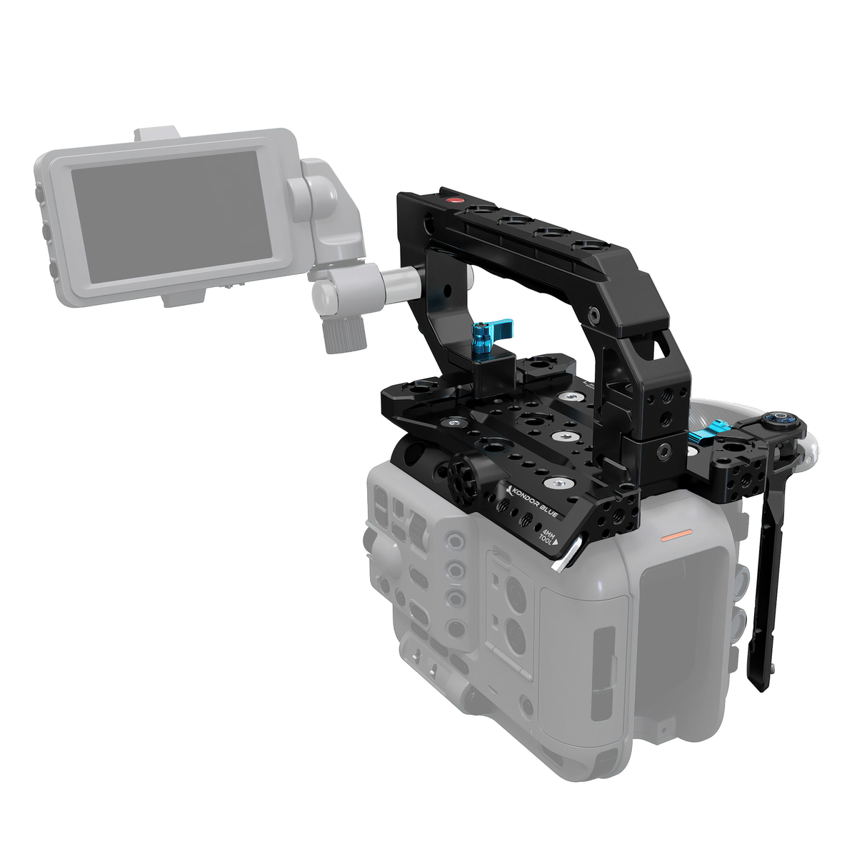 Kondor Blue Sony FX6 Cage  (With Top Handle) (Raven Black)