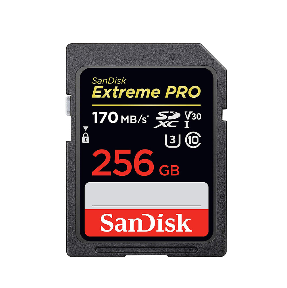 SanDisk 256GB Extreme Pro SDXC UHS-I U3 V30 Memory Card
