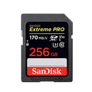 SanDisk 256GB Extreme Pro SDXC UHS-I U3 V30 Memory Card