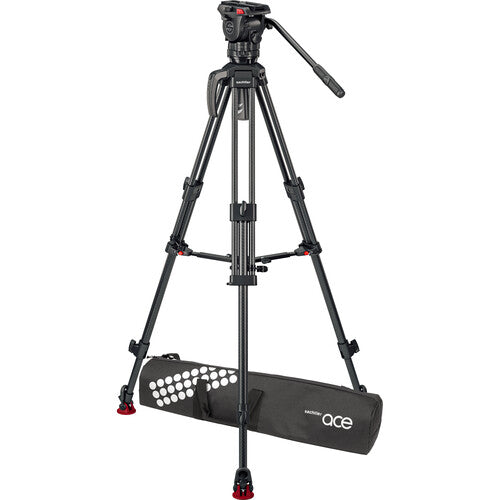 Sachtler 75/2 Mark II Fibre de carbone trépied Système avec Ace XL Head & Mid-Level Spreater