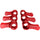 Paquet de boutons de remplacement Kondor Blue (paquet de 6) (rouge cardinal)