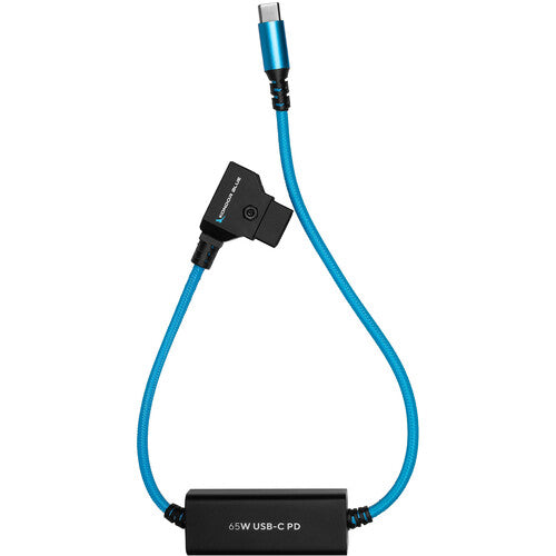 Kondor Blue 16" D-Tap to USB C Power Delivery Cable for Mirrorless Cameras & Laptops