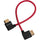 Kondor Blue Câble droit Full HDMI 30,5 cm angle droit vers angle gauche (rouge cardinal)