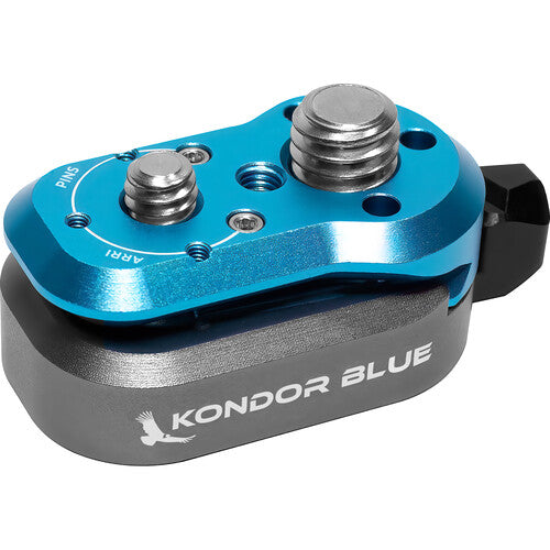 Kondor Blue Mini Lock Quick Release Plates for Professional Camera Workflows (Kondor Blue)