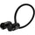 Kondor Blue 8” Straight Low Profile Right Angle XLR Cable (Raven Black)