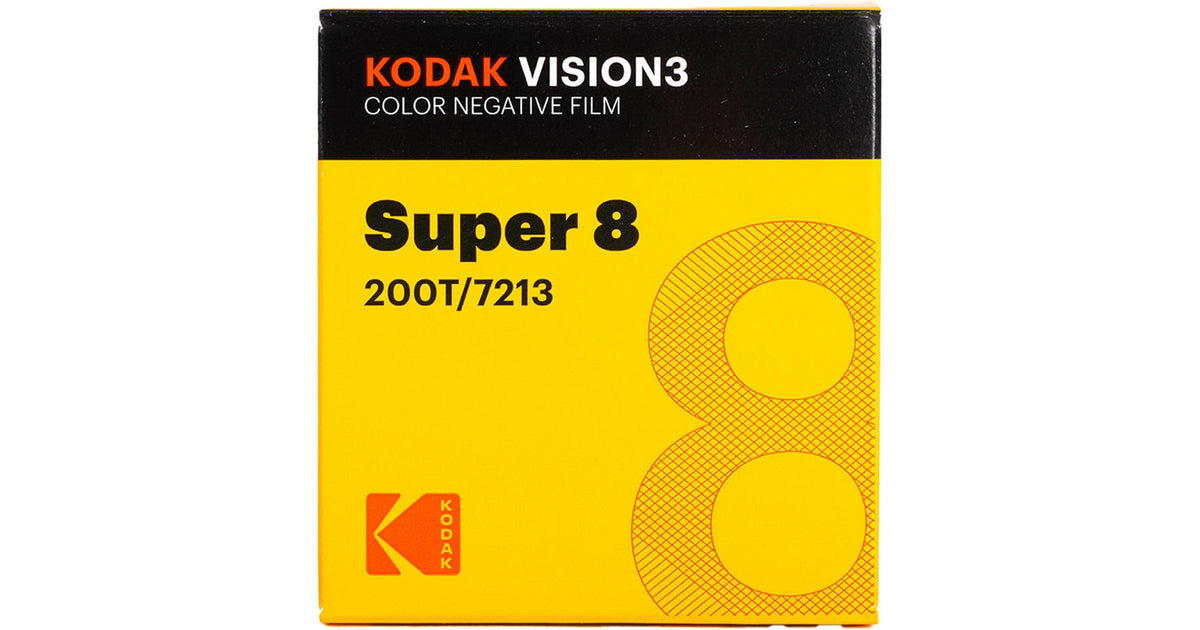 Kodak VISION3 200T Color Negative Film #7213 (Super 8, 50' Roll)