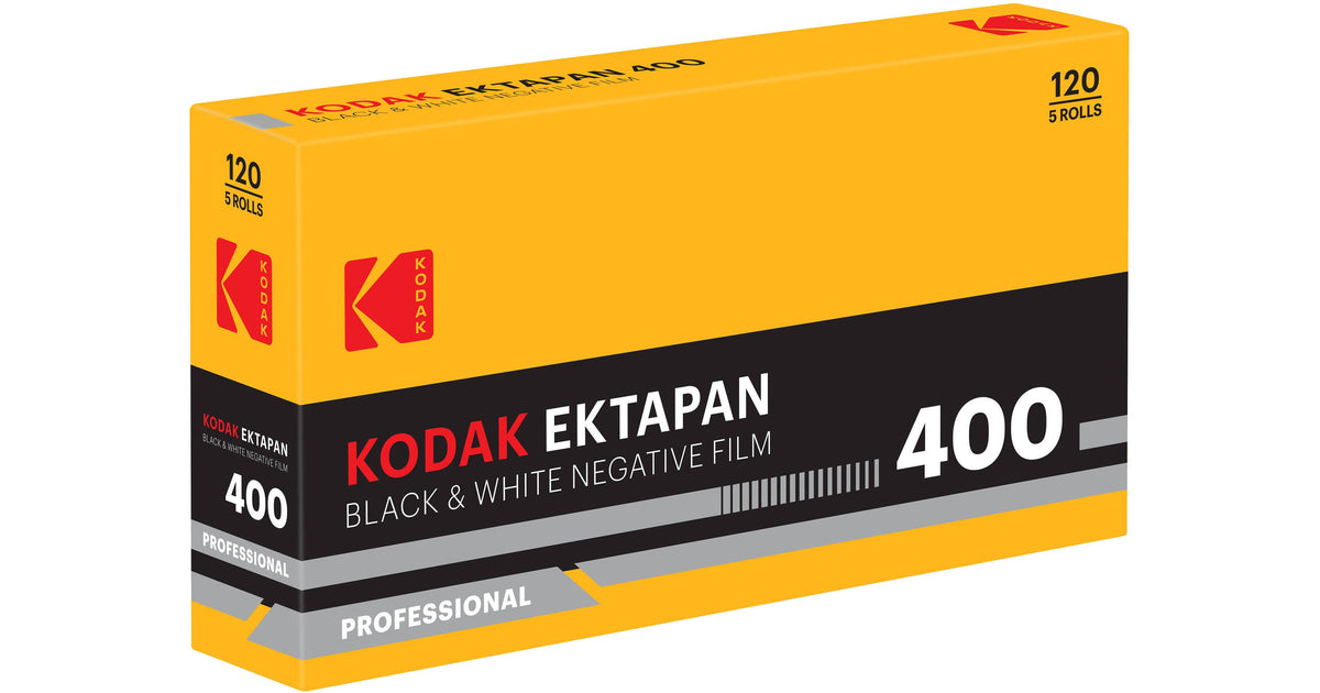 Kodak Ektapan 400 Black and White Negative Film (120 Roll Film, 5-Pack)