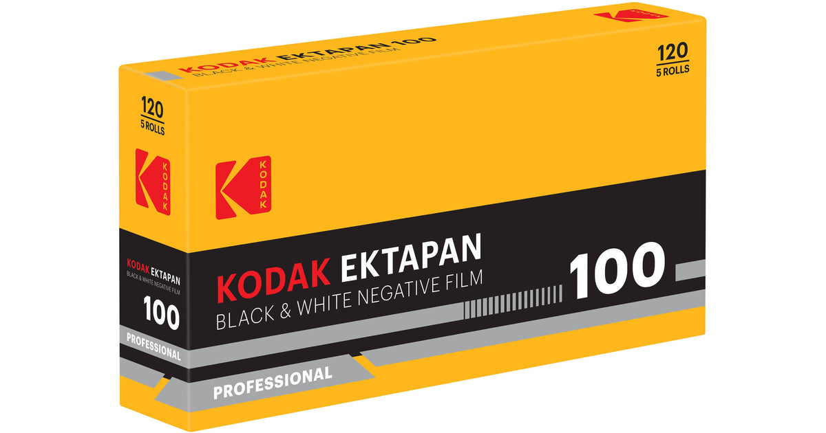 Kodak Ektapan 100 Black and White Negative Film (120 Roll Film, 5-Pack)