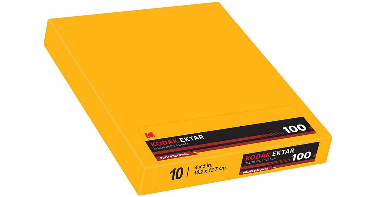 Kodak Ektar 100 Color Negative Film (4 x 5", 10 Sheets)
