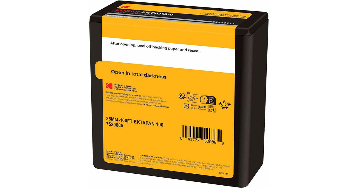 Kodak Ektapan 100 Black and White Negative Film (35mm Roll Film, 100' Roll)