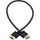 Kondor Blue HDMI to HDMI 16" Thin Braided Cable for on Camera Monitors (Raven Black)