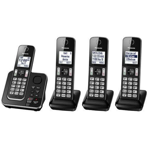 Panasonic KXTGD394 4 handset cordless phone with answering system New - Open Box