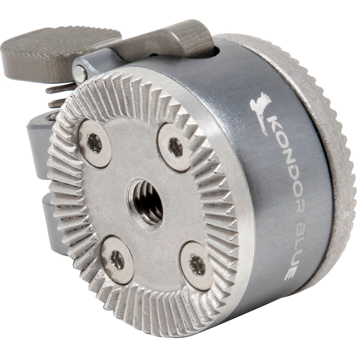 Module de rosace à dégagement rapide bleu Kondor (bouton poussoir) (SET) (gris sidéral)