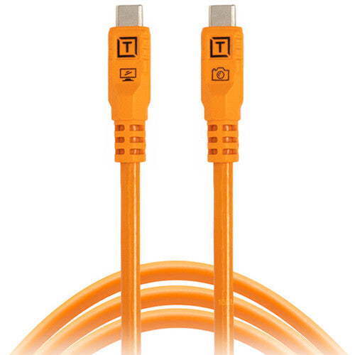 Tether Tools TetherPro Optima Câble USB-C (6', orange haute visibilité)