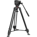 Tête fluide de Manfrotto 500x avec de l'aluminium trépied Trousse