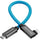 Kondor Blue USB C to USB C Cable for SSD Recording & Charging - 8K Data and Power Delivery (Right Angle)(12")
