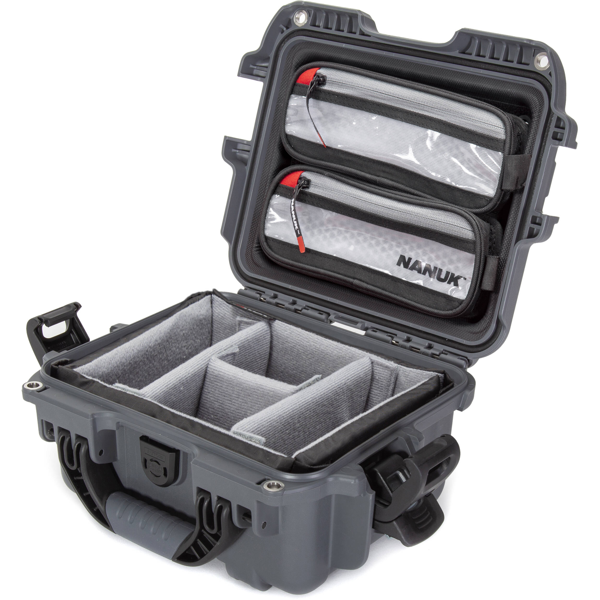 Nanuk 905 Waterproof Hard Case Pro Photo/Video Kit with Padded Dividers and Lid Organizer (Graphite)