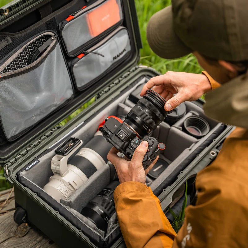 Nanuk 935 Wheeled Hard Utility Case with Padded Divider Insert & Lid Organizer (Sage)