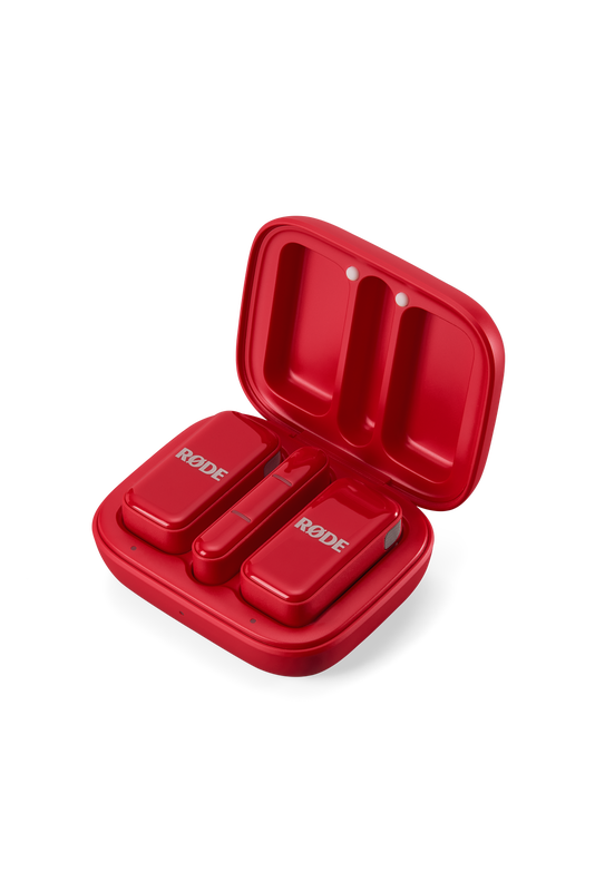 RODE Wireless Micro 2-Person Ultracompact Wireless Microphone System with USB-C Connector (2.4 GHz, Red)