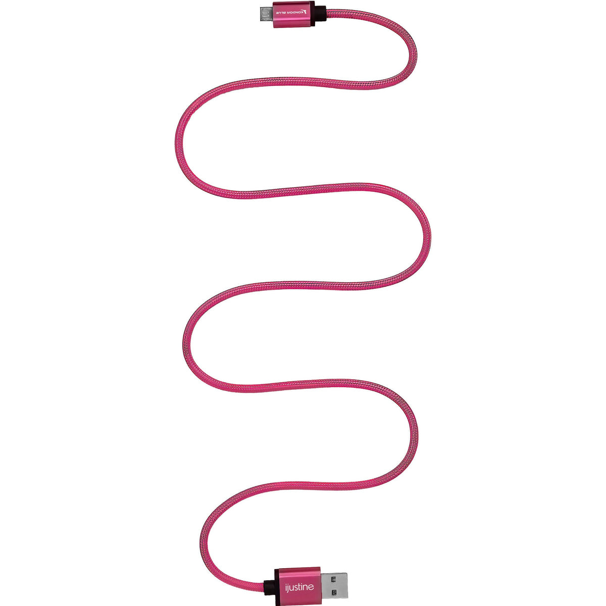 Kondor Blue iJustine Pink Câble de données USB A vers Micro USB à charge rapide (30")