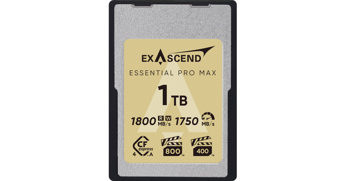 Carte mémoire Exascend Essential Pro Max CFexpress 4.0 Type A de 1 To