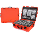 Nanuk 945 Case with Dividers and Lid Organizer (Orange)