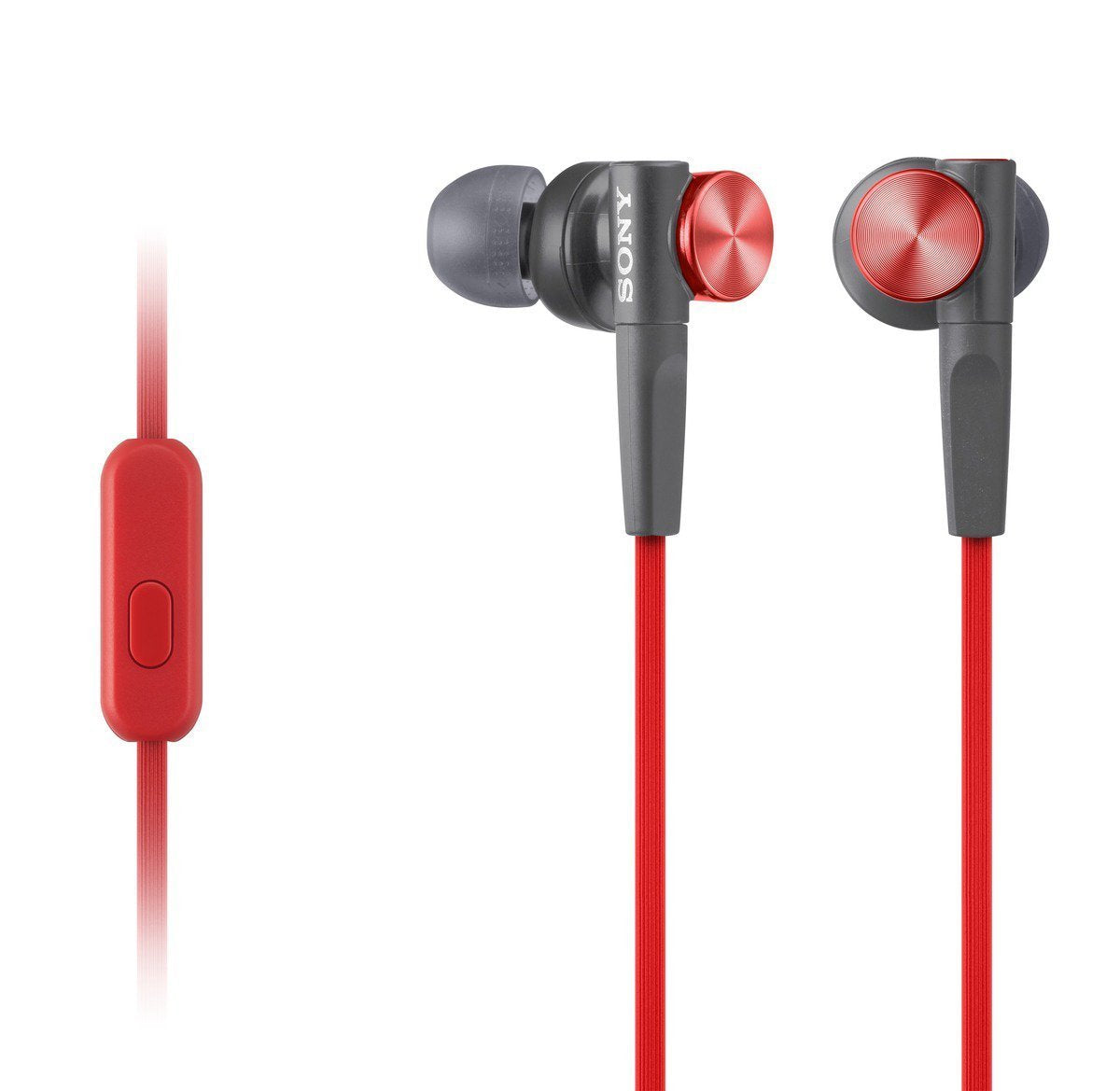 Sony Sony MDR-XB50AP - Écouteurs avec micro - Ear - 3,5 mm Jack rouge