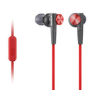 Sony Sony MDR-XB50AP - Earphones with mic - in-ear - 3.5 mm jack Red