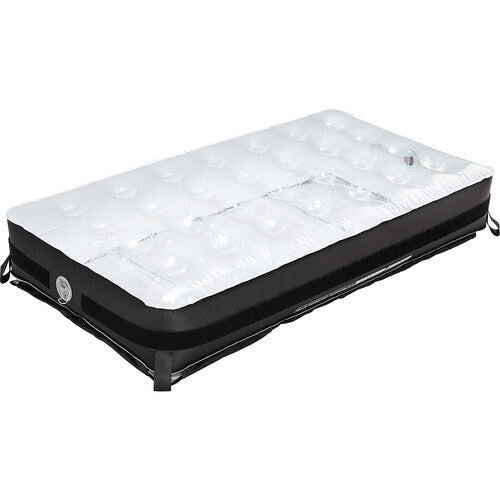 Aputure INFINIMAT LED avec softbox transparente et boîtier de commande 400 W (2 x 4', monture dorée)
