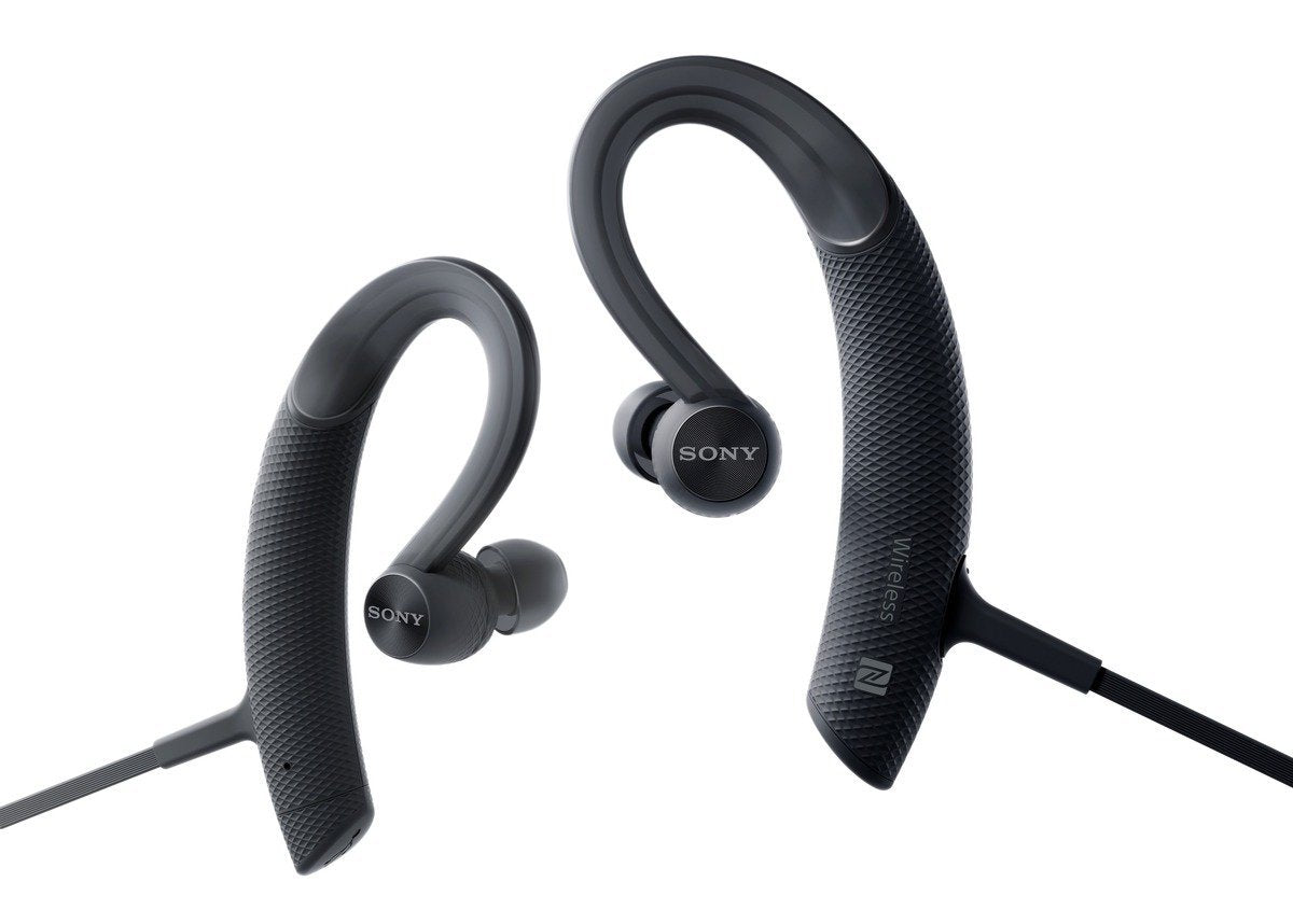 Sony Sony MDR-XB80BS - Sports - earphones with mic - in-ear - over-the-ear mount - wireless - Bluetooth - NFC - black